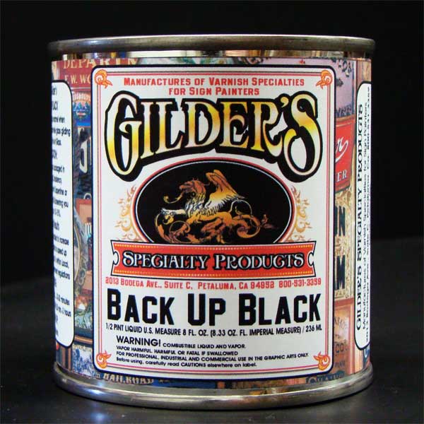 Gilders Back-Up-Black-paint-quart