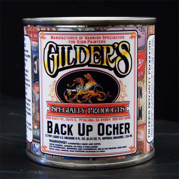 Gilders Back-Up-Ocher-Paint-1/2 pint